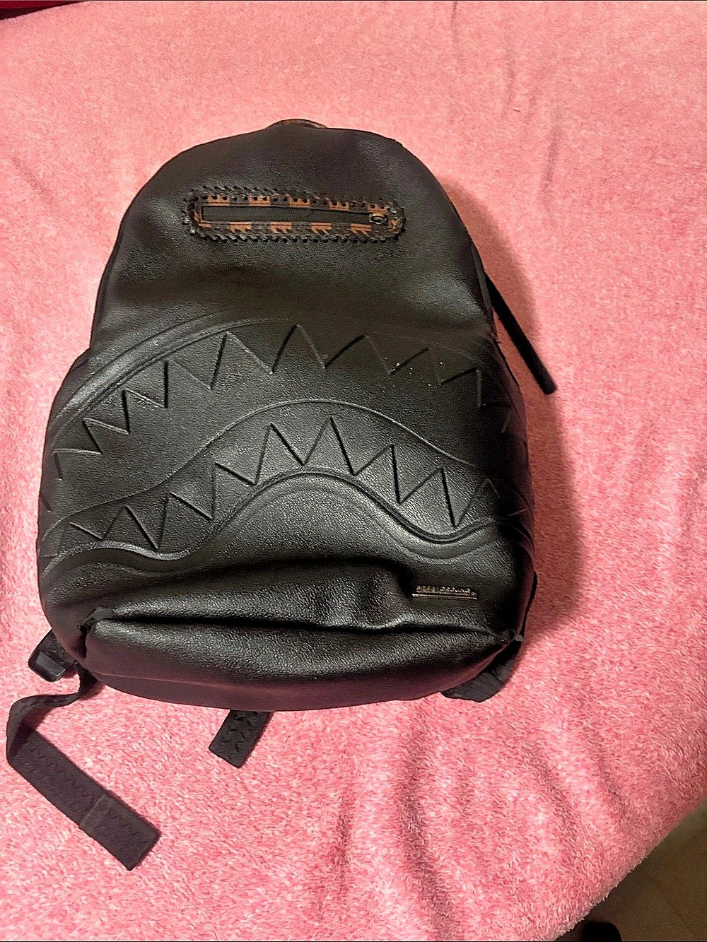 Sprayground Henny Black Checkered Sharkmouth Backpack